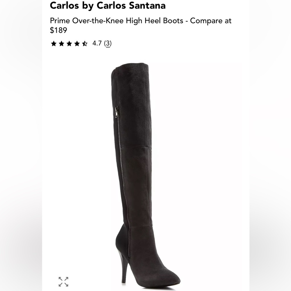 NEW! CARLOS by Carlos Santana -Prime Over-the-Knee High Heel Boots